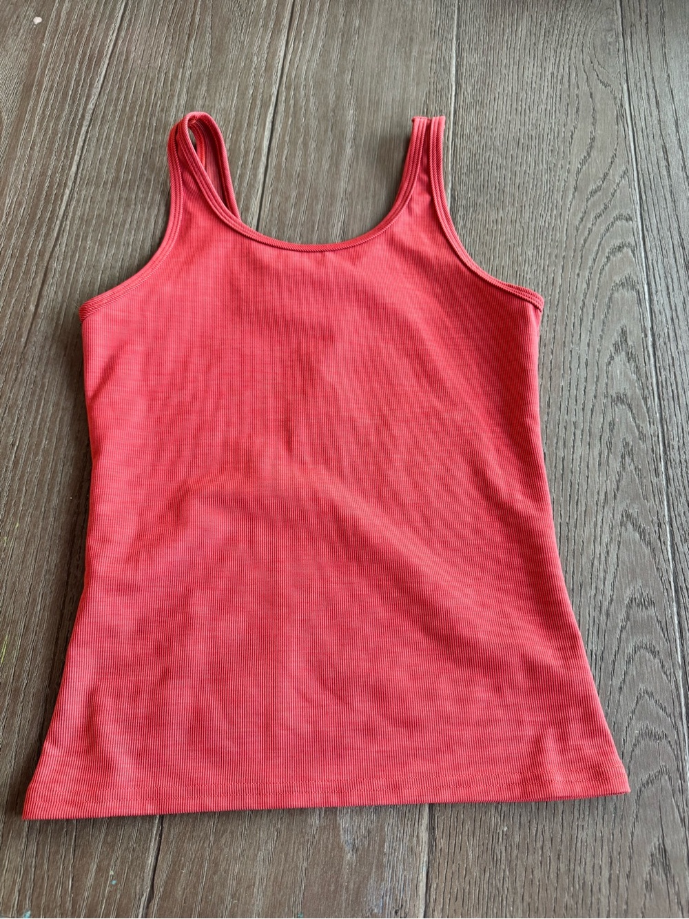 FLEO Coral Ribbed Tank Top Size Medium Athletic Workout